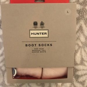 Hunter Boot Socks: Cream